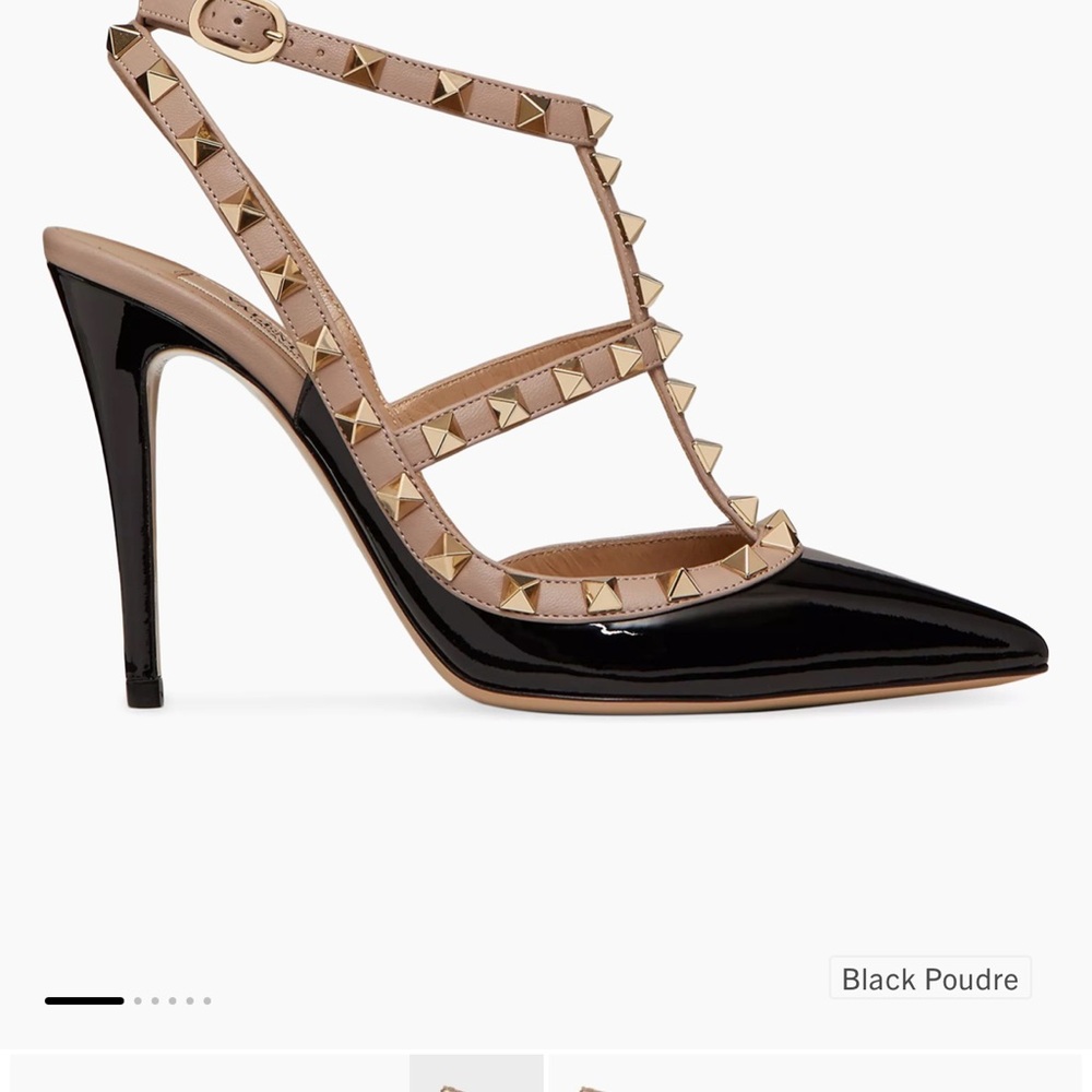 Valentino Garavani Patent Rockstud Caged Pumps 100 MM